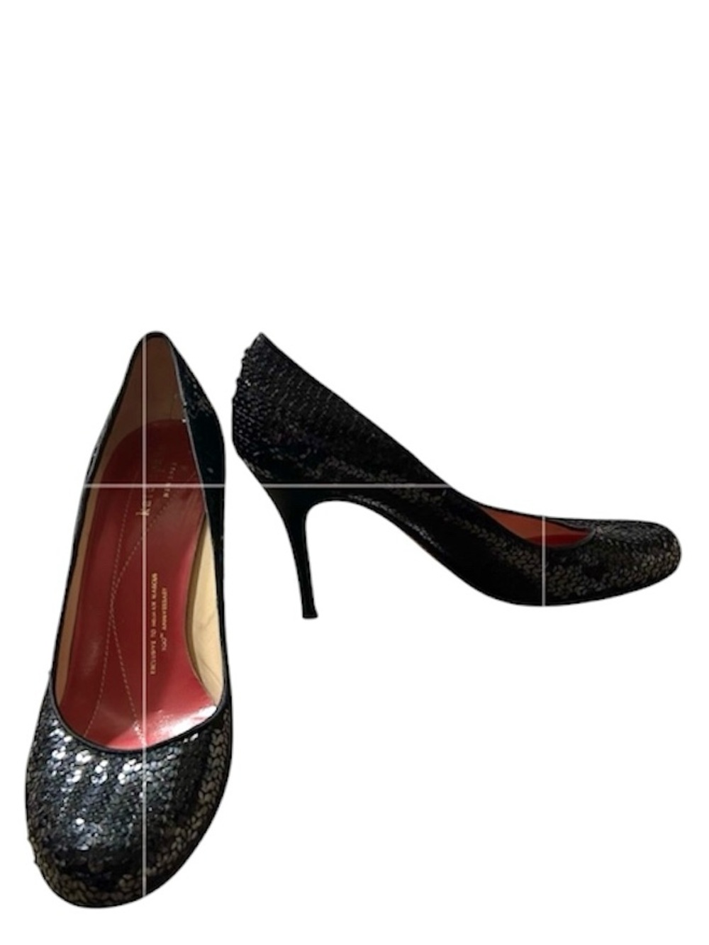 Kate Spade Black Sequin Heels Exclusively for Neiman Marcus 100th Anniversary